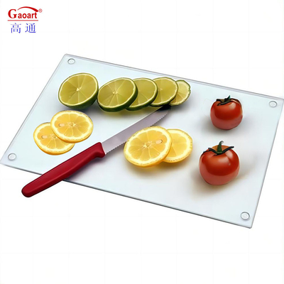 Good Selling Custom Size Cheese Tempered Glass Cutting Board with Unbreakable Design