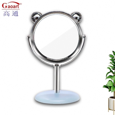 Customized Plastic and Glass Mirror Mini Portable Vanity Circle Dressing House Decor