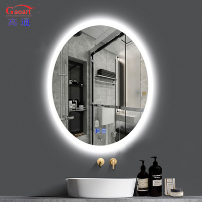 Top Fashion LED Lighted Glass Mirror for Smart Makeup in Small Shower Environmen