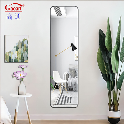 Antique Metal Long Large Full Length Arch Sticker Mirror for Customized Size Bathroom