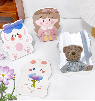 Extra LOGO Foldable Makeup Fold Make-Up Cute Travel Cosmetic Vanity Mirror for and LOGO