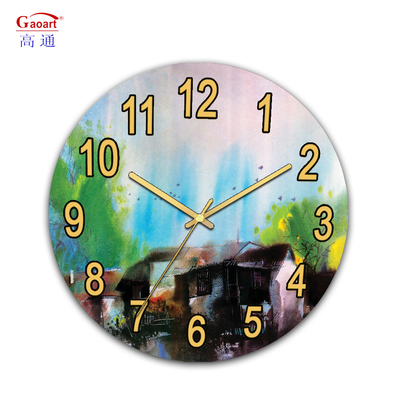 Modern Luxury Sublimation Large Kitchen Decor Home UV Clock with Needle Display Type