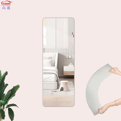 Custom Home Decor Wall Adhesive Stickers with Acrylic Flexible Sliver Mirror Sheets