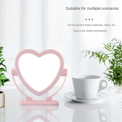 Small Table Top Stand Portable Cosmetic Mirror Individual Carton Packing for Make-Up