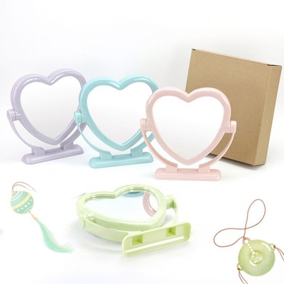 Small Table Top Stand Portable Cosmetic Mirror Individual Carton Packing for Make-Up