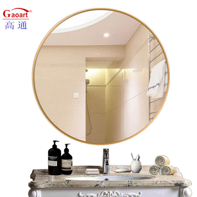 Home Wineshop Nordic Bedroom Decoration with Genuine Round Wall Mirror and Luxury Light