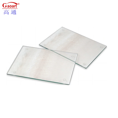 Tempered Glass Square Cheese Kitchen Cutting Board with Classic Design and Custom Size