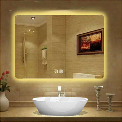 Custom Backlit Full Length Wall Hanging Mirror with LED Bathroom Light Glass Mirror