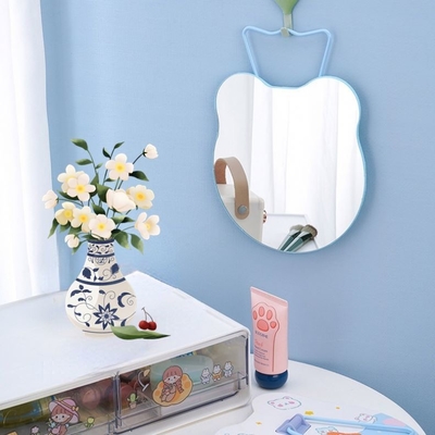 Mini Round Custom Pocket Heart Shaped Adjustable Light Makeup Mirror for Lady Dressing