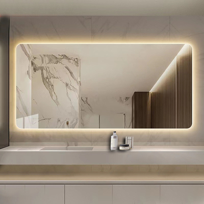 Custom Backlit Full Length Wall Hanging Mirror with LED Bathroom Light Glass Mirror