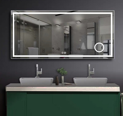 Custom Backlit Full Length Wall Hanging Mirror with LED Bathroom Light Glass Mirror