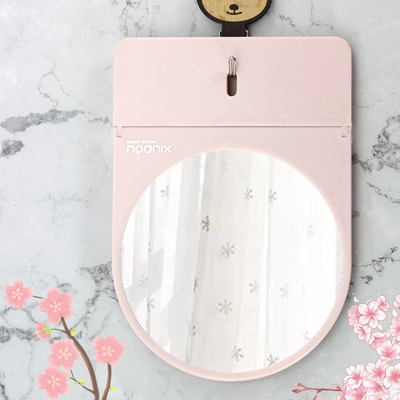 Extra LOGO Plastic Glass Mirror Standing Make-Up Table for Desktop Portable Makeup