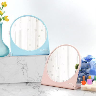Extra LOGO Plastic Glass Mirror Standing Make-Up Table for Desktop Portable Makeup