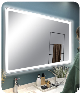 Modern Hello Kitty Fogless Shower Smart Makeup Portable Espejo Wall With Led Light Mirror