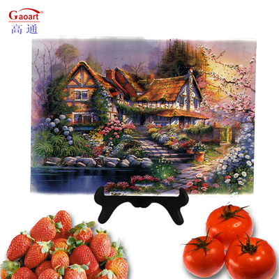 Tempered Glass Kitchen Tools Shape Chopping Cut Bread Square Cutting Board For Kitchen