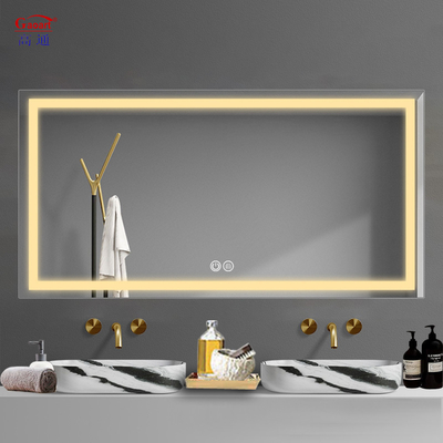 Touch Switch Fashion Round Led Light Wall Full Length Shower Fogless Bedroom Decoration Smart For Bathroom Mirror
