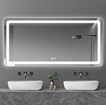 Bathroom Mirror Light LED in Modern Design for Portable Smart Makeup Fogless Shower