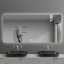 Bathroom Mirror Light LED in Modern Design for Portable Smart Makeup Fogless Shower