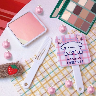 Customizable Makeup Compact for Everyday Mini Pocket Square Vanity Cosmetic Mirror