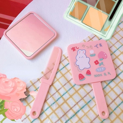 Customizable Makeup Compact for Everyday Mini Pocket Square Vanity Cosmetic Mirror