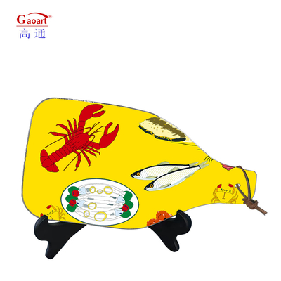 Customized Color Unbreakable Kitchen Square Tempered Glass Cutting Board for Cheese Slice