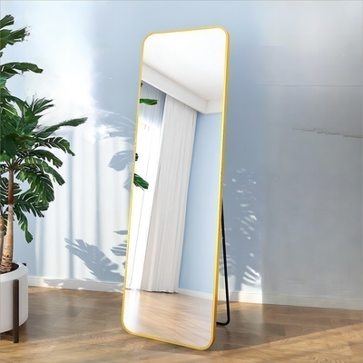 Wall Decor Glass Stand Bath Art Deco Floor Mirror for Wedding Craft Length Room Decor