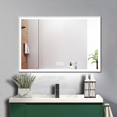Modern Led Defogger Wall Bath Bathroom Illuminated Decor Small Mirror For Illumination