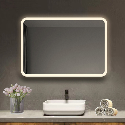 Large Black Bedroom LED Mirror Station for Full Size Bathroom Decoration in Hotel Product