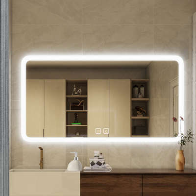 Large Black Bedroom LED Mirror Station for Full Size Bathroom Decoration in Hotel Product