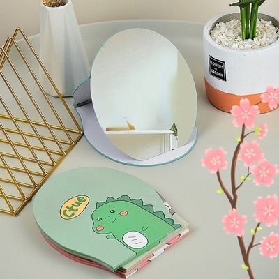 Customized LOGO Small Square Circle Dressing Makeup Mirror for Daily Occasions