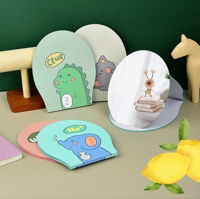 Customized LOGO Small Square Circle Dressing Makeup Mirror for Daily Occasions