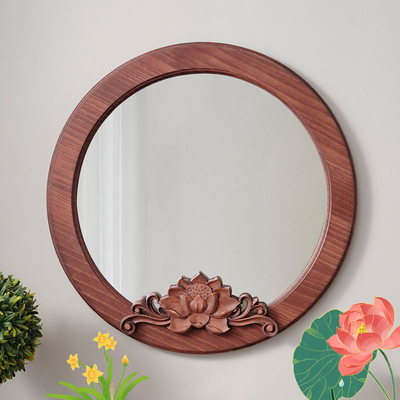 Full Length Arch Rustic Framed Wall Home Decor Wooden Frame For Floor Length Mirror