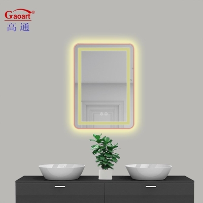 Backlit Bathroom Mirror LED Waterproof Smart Fitness Bevelled Touch Screen Wall Decor