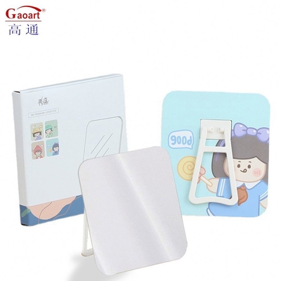 Everyday Design Pocket Adjustable Mini Cosmetic Table with Custom Round Make-Up Mirror
