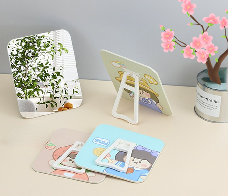 Everyday Design Pocket Adjustable Mini Cosmetic Table with Custom Round Make-Up Mirror