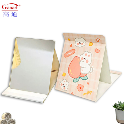 Convenient Heart Shaped Vanity Mirror for On-the-Go Cosmetic Touch-Ups