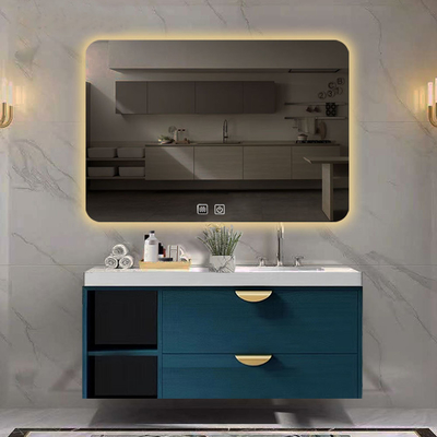 Modern Style Glass Mirror Backlit LED Touch Screen Bathroom Wall Salon Makeup Mirror