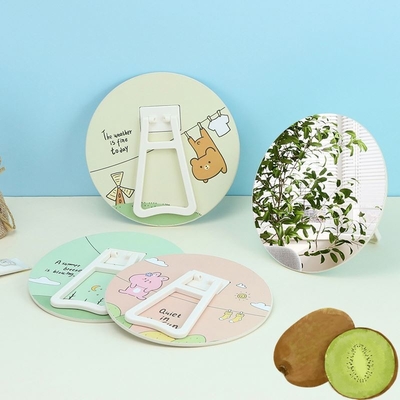 Top Fashion Makeup Mini Petit Miroir Cute Make Up Light Portable Vanity for Everyday