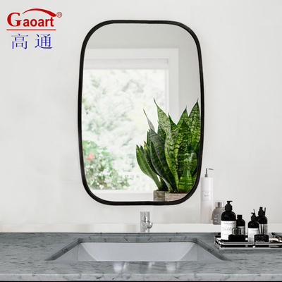 Wall Mirror for Bathroom Decorative Antique Round Belly Vintage Sticker Plastic Frame