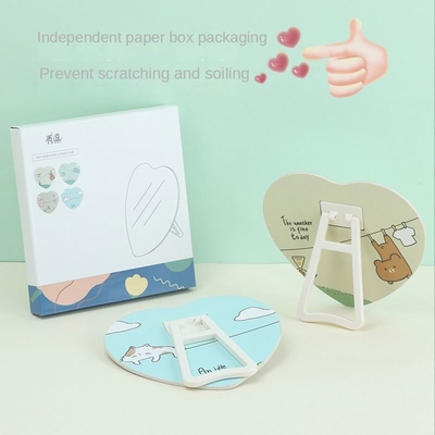Efficiently Apply Makeup Anywhere with Our Coated Paper Plastic Glass Cosmetic Mirror