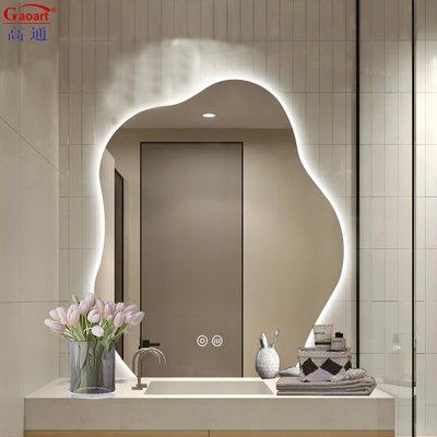 Modern Design Illuminated Infinity Round LED Light Mirror for Smart Fitness Bath Room
