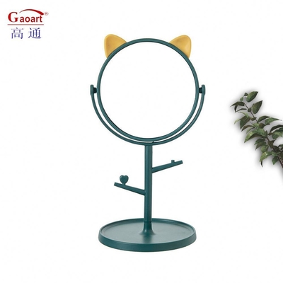 Small Circle Plastic and Glass Mirror for Everyday Top Fashion Adjustable Make Up