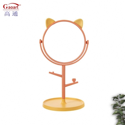 Small Circle Plastic and Glass Mirror for Everyday Top Fashion Adjustable Make Up