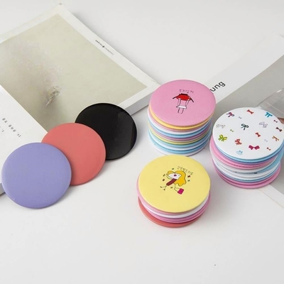Portable Vanity Cosmetic Mirror Small Round Compact Light for Every Day