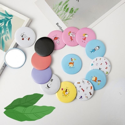 Portable Vanity Cosmetic Mirror Small Round Compact Light for Every Day