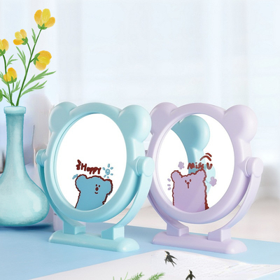 Fashion Wall Espejo Little Makeup House Decor Travel Cosmetic Small Home Floor Portable Table Mirror