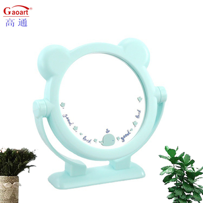 Modern Compact Vanity Table Makeup Mirror with Cute Design and Glass Material 100 Pcs