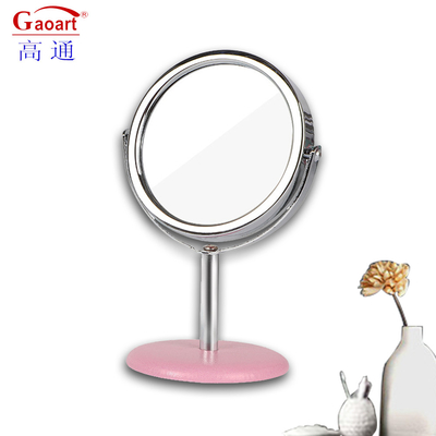 Small Travel Cosmetic Desktop Table Make Up Top Standing Mirror with Custom Packing