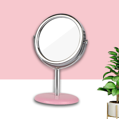 Small Travel Cosmetic Desktop Table Make Up Top Standing Mirror with Custom Packing