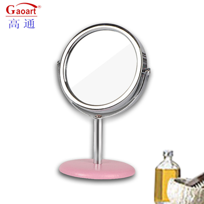 Custom packing Cute Small Table Top Travel Cosmetic Standing Espejo Makeup Desk Mirror